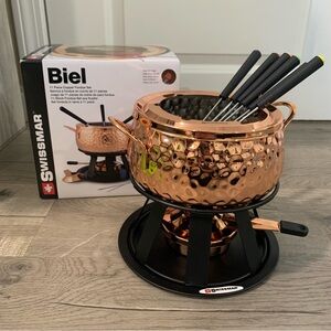 Swissmar • Biel 11-Piece Copper Fondue Set